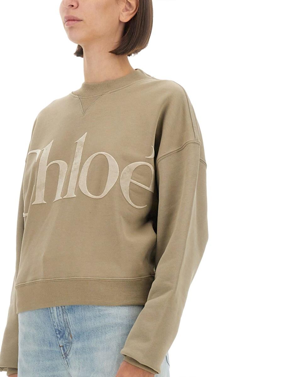 CHLOE&#39; FELPA CON LOGO Nuovo