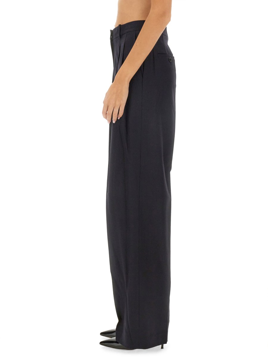 THEORY PANTALONE IN FLANELLA CON DOPPIA PIEGA Vendita