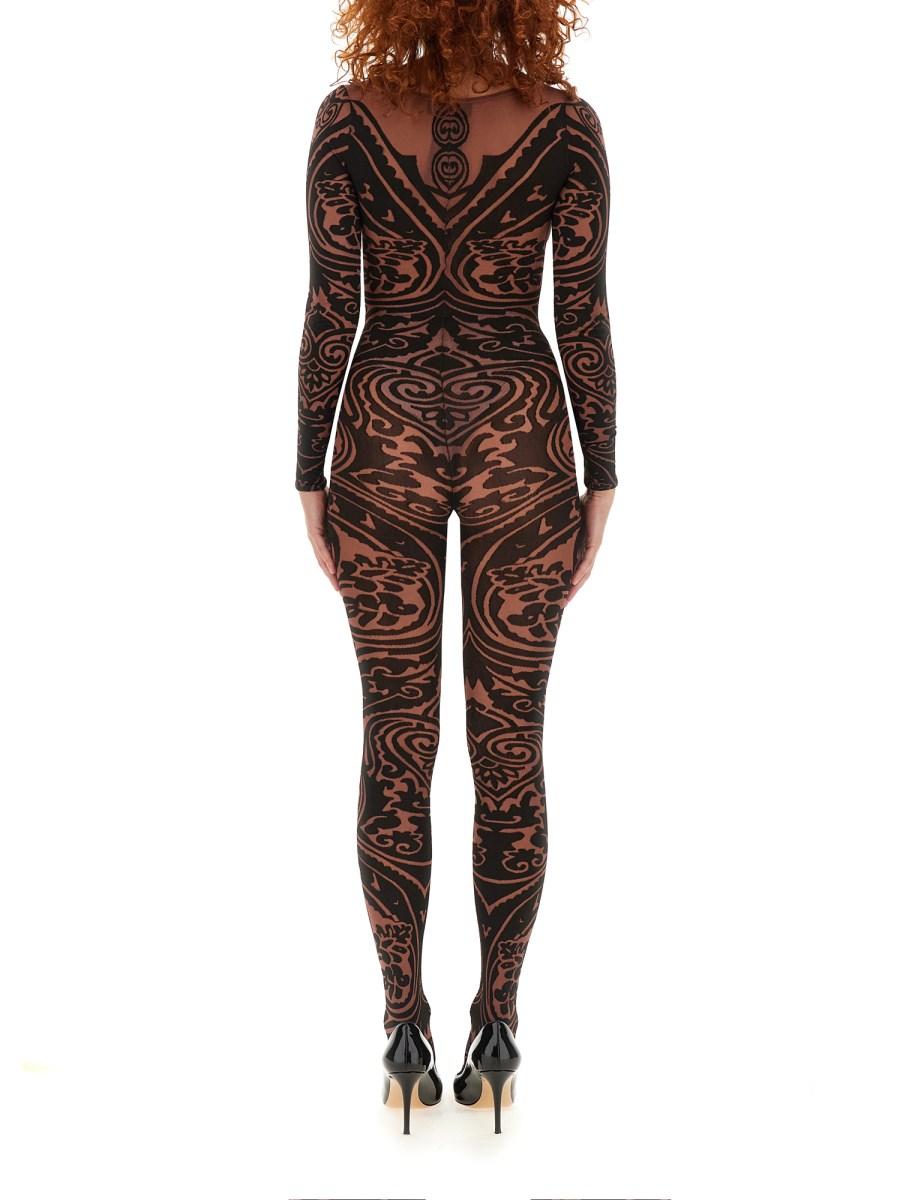 ETRO X WOLFORD BODYSUIT ETRO X WOLFORD IN NYLON CON MOTIVO PAISLEY TATTOO Promozione