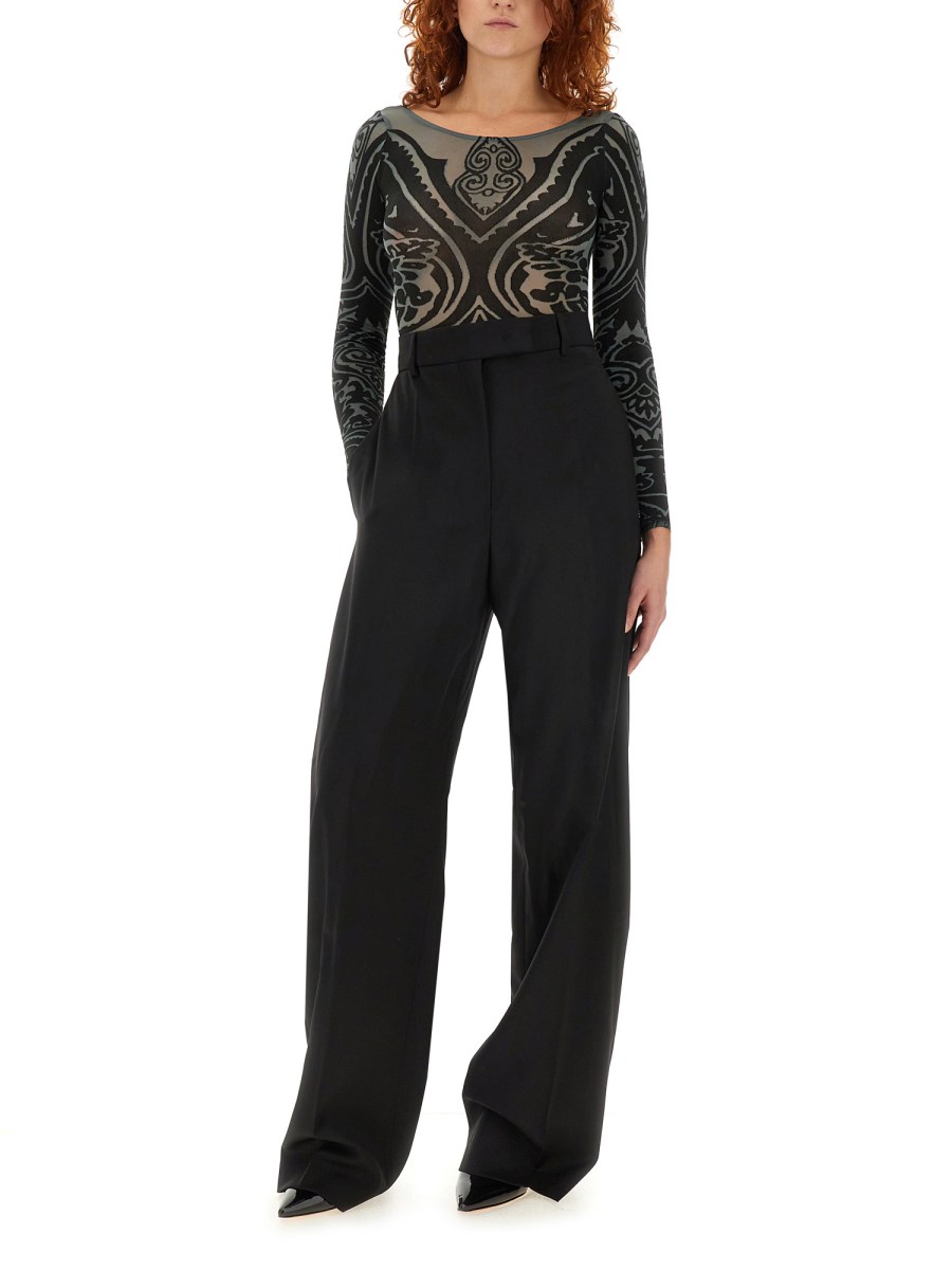 ETRO X WOLFORD BODY ETRO X WOLFORD IN NYLON CON MOTIVO PAISLEY TATTOO Qualità Garantita