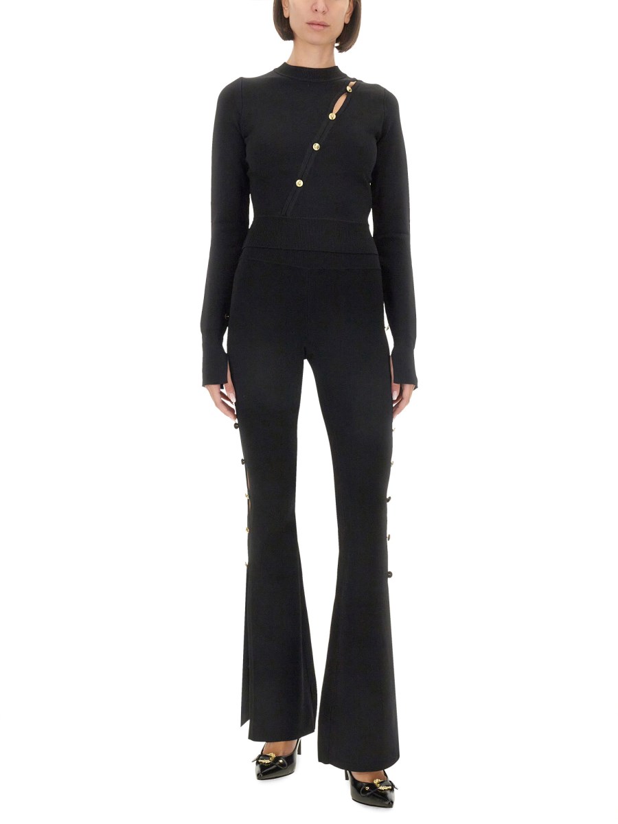 VERSACE JEANS COUTURE MAGLIA CUT OUT Fino Al -60%