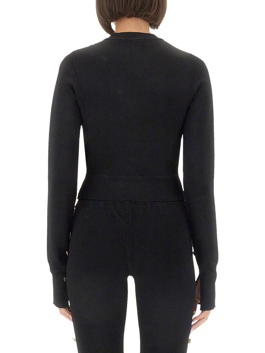 VERSACE JEANS COUTURE MAGLIA CUT OUT Fino Al -60%