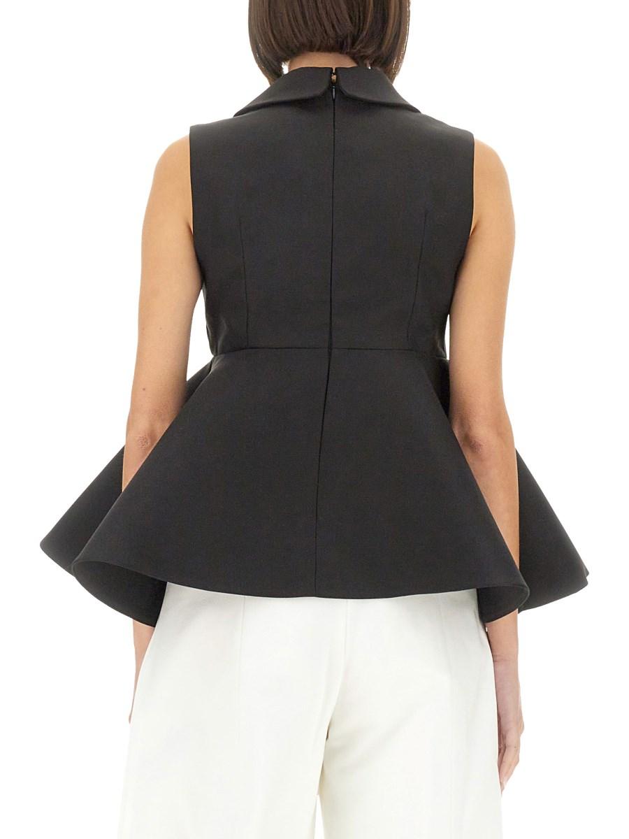 JACQUEMUS TOP SPALLA CON VOLANT Prezzo Ridotto