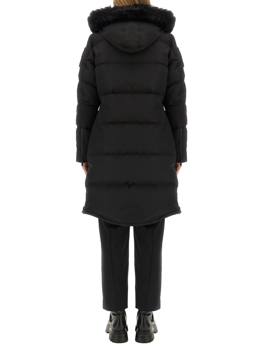 MOOSE KNUCKLES PARKA CON CAPPUCCIO IN SHEARLING Sconto