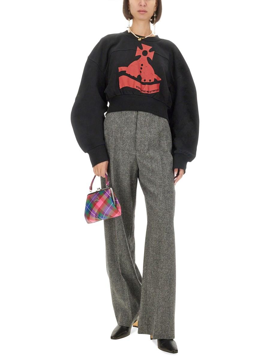 VIVIENNE WESTWOOD FELPA CON STAMPA ORB IN JERSEY DI COTONE Hotsell