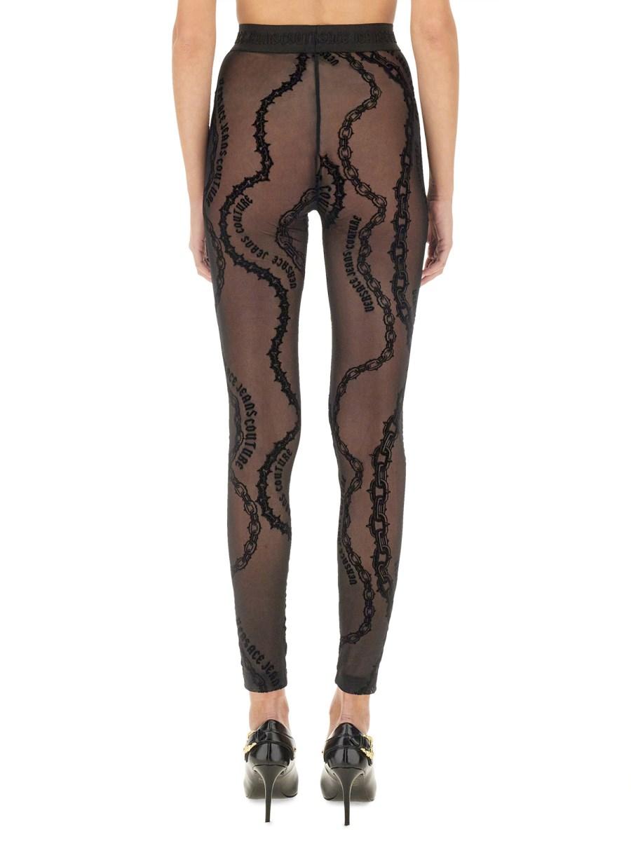 VERSACE JEANS COUTURE LEGGINGS CON STAMPA Negozio