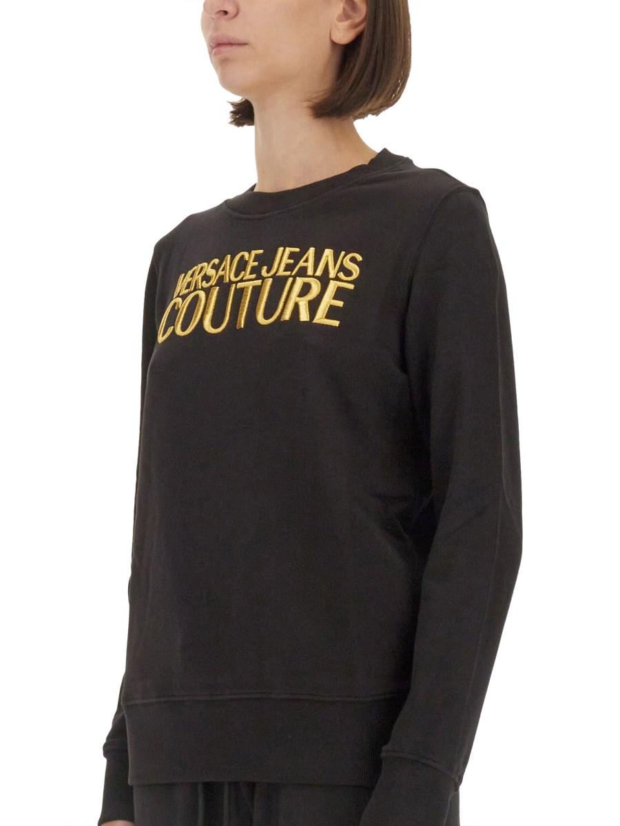 VERSACE JEANS COUTURE FELPA IN COTONE CON LOGO 2025