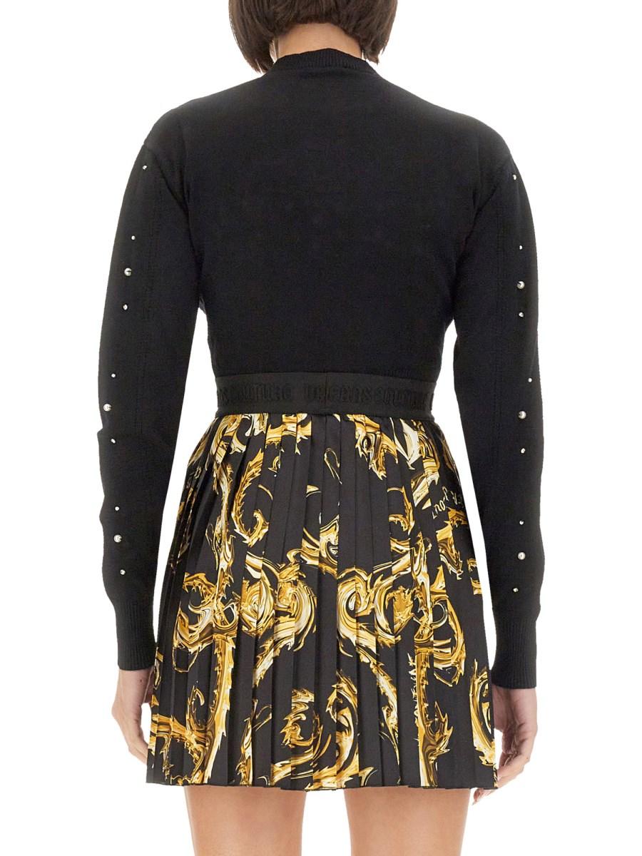 VERSACE JEANS COUTURE MAGLIA IN VISCOSA CON LOGO Italia
