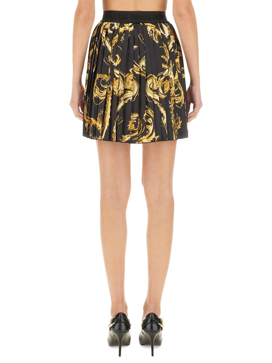 VERSACE JEANS COUTURE GONNA MINI PLISSETTATA Vendita
