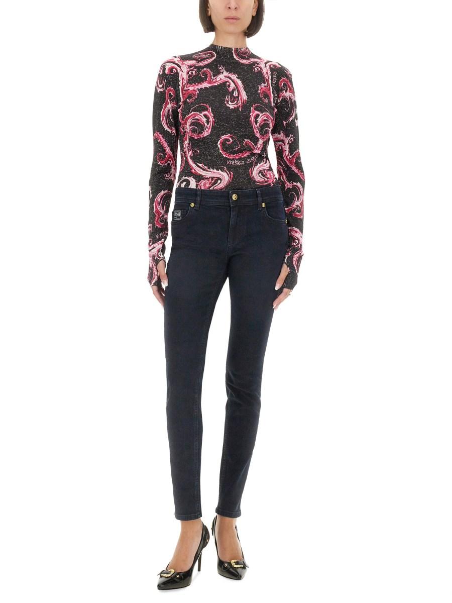 VERSACE JEANS COUTURE JEANS SLIM FIT IN DENIM DI COTONE Pezzi Unici