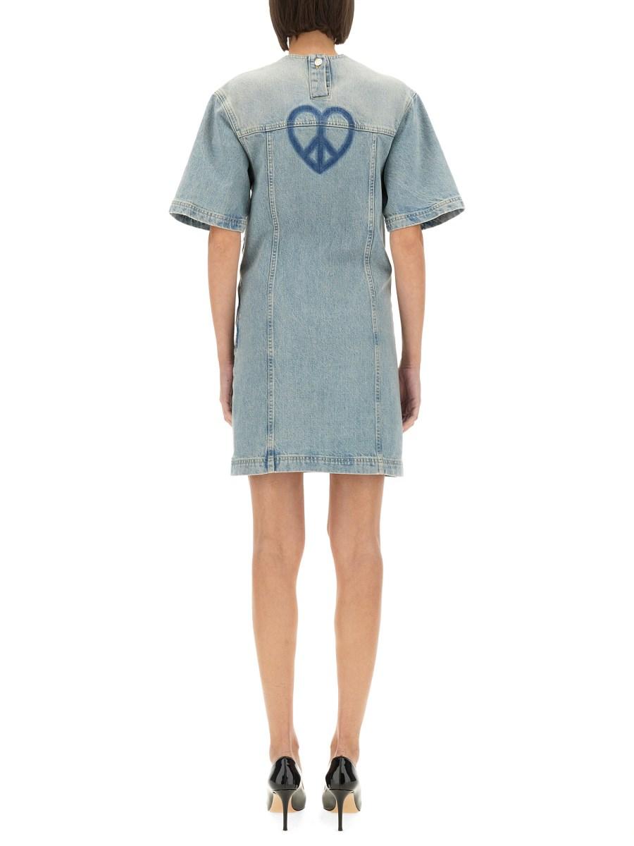 MOSCHINO JEANS ABITO MINI IN DENIM SMART CODES Acquista Ora