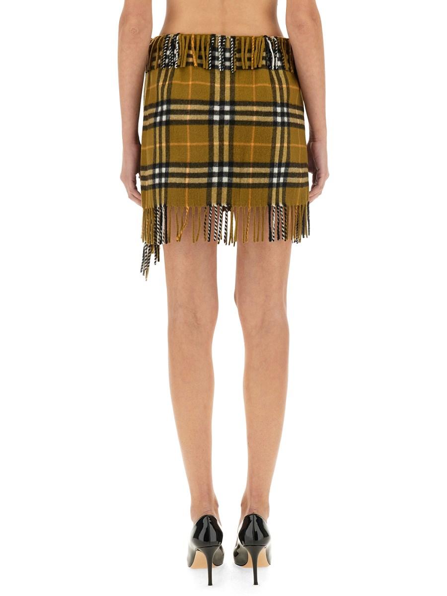 BURBERRY GONNA STILE SCIARPA IN LANA E CASHMERE CHECK I Più Venduti