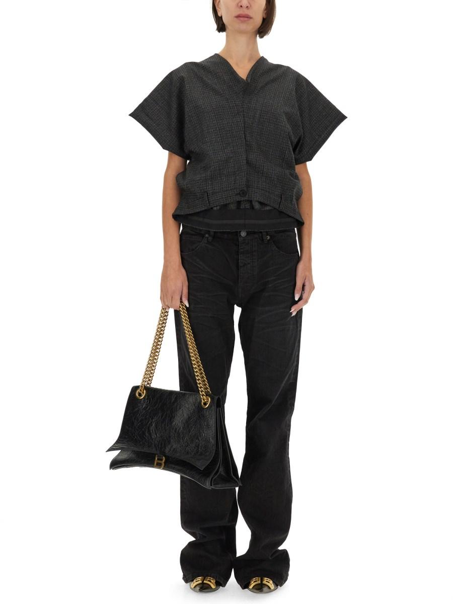 BALENCIAGA PANTA TOP SARTORIALE IN LANA 2025