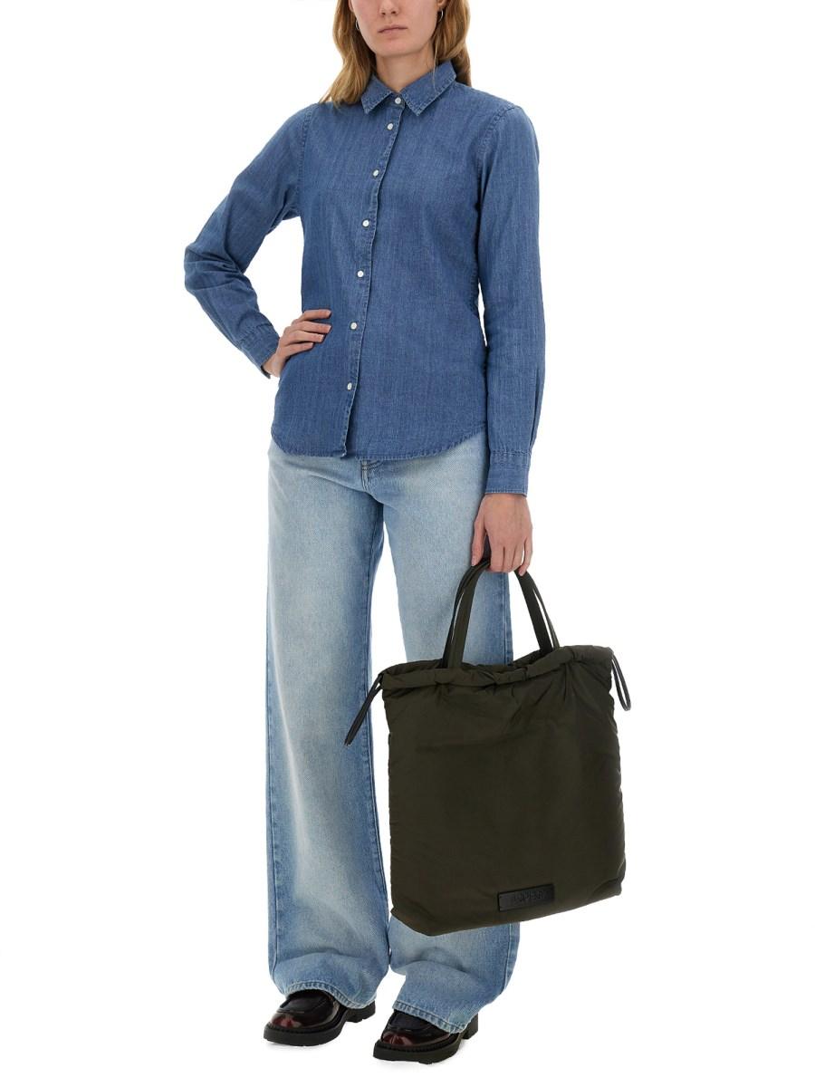 ASPESI CAMICIA REGULAR FIT IN DENIM DI COTONE Italia