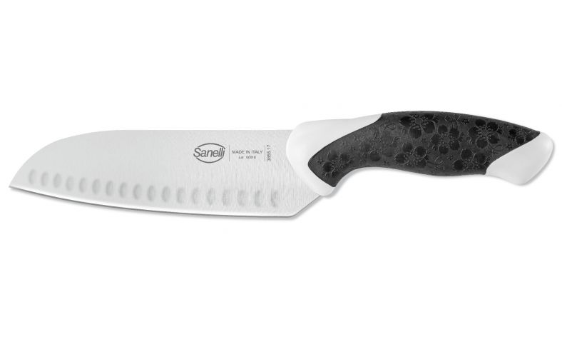 Sanelli COLTELLO SANTOKU OLIVATO CM.17