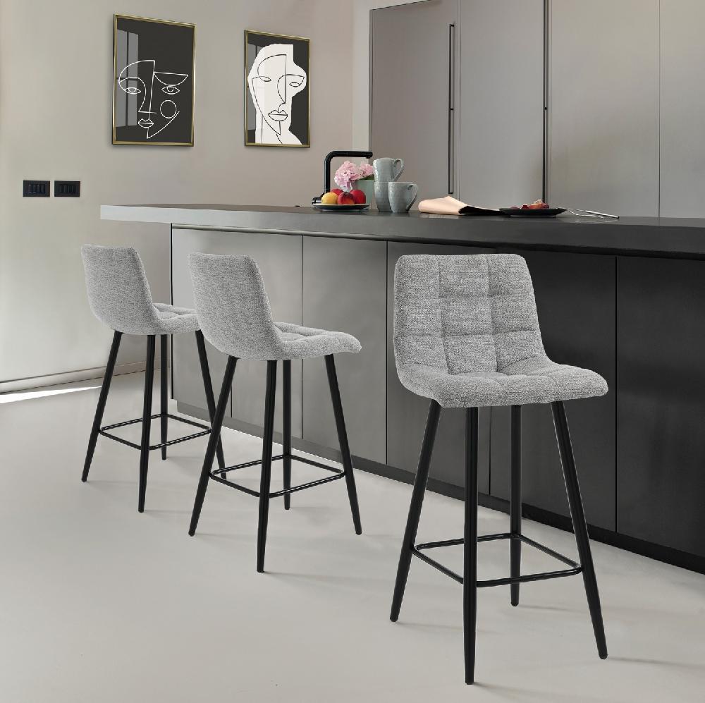 Tomasucci sgabello TOFFEE LIGHT GREY HOME Italy