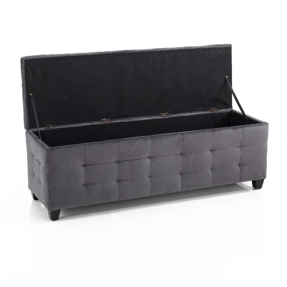 Tomasucci Cassapanca BELATRIX VELVET GREY Soddisfazione Garantita