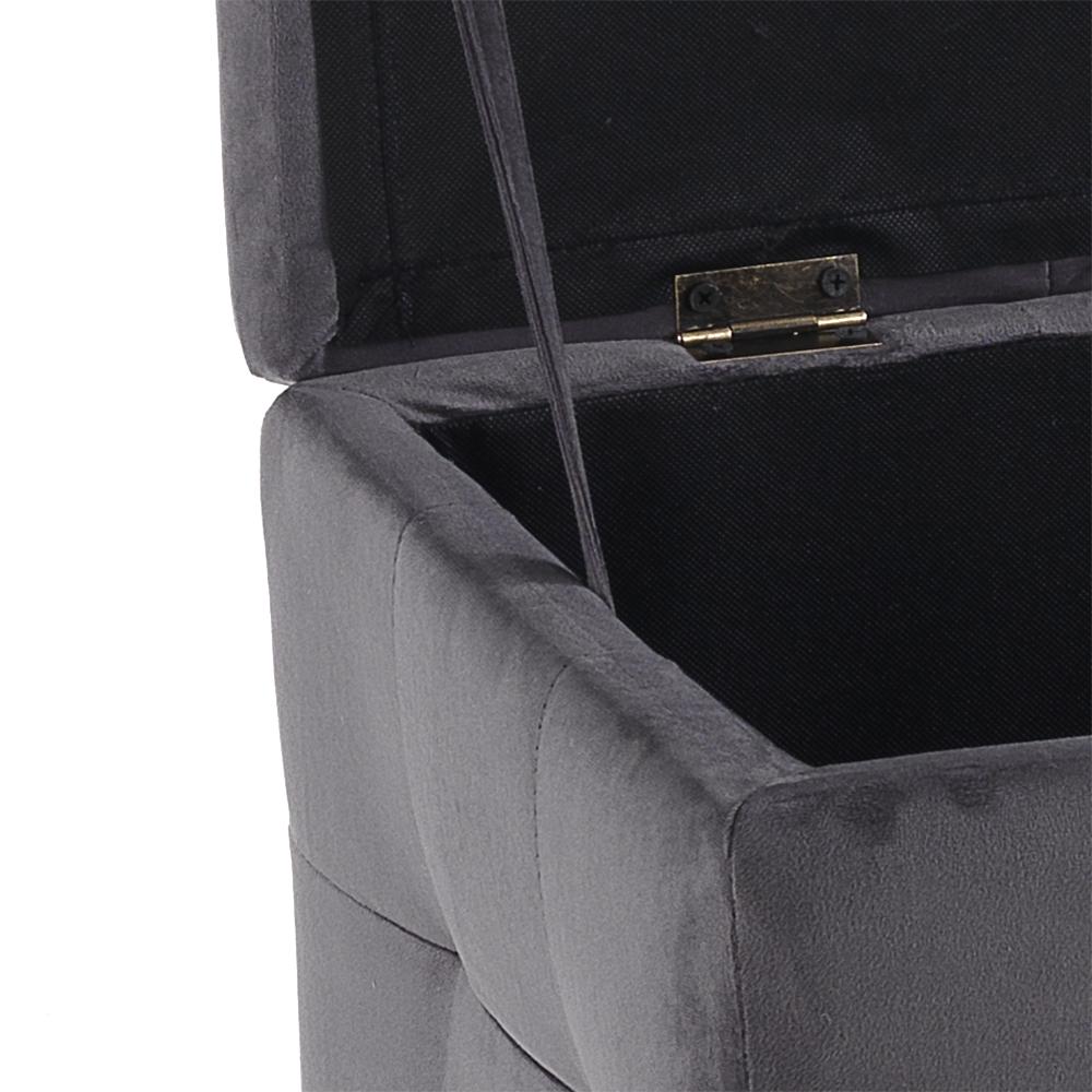 Tomasucci Cassapanca BELATRIX VELVET GREY Soddisfazione Garantita