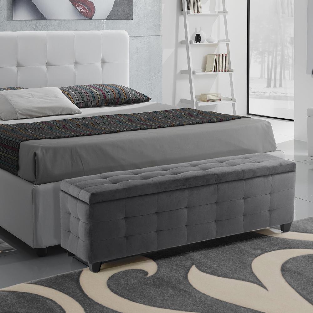 Tomasucci Cassapanca BELATRIX VELVET GREY Soddisfazione Garantita