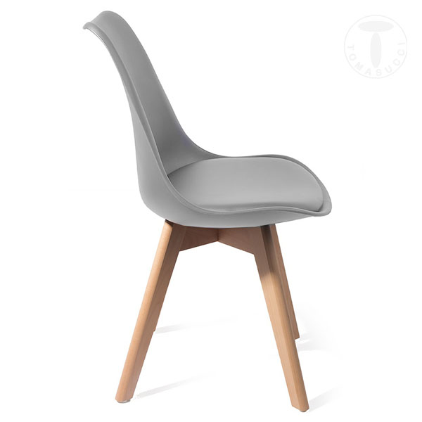 Tomasucci sedia KIKI EVO WOOD - GREY 2025
