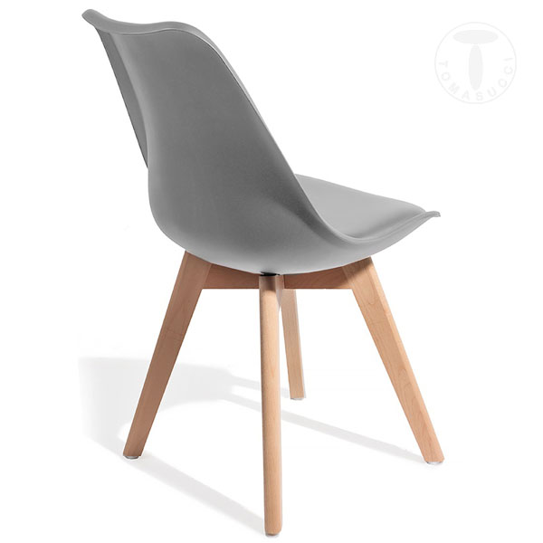 Tomasucci sedia KIKI EVO WOOD - GREY 2025