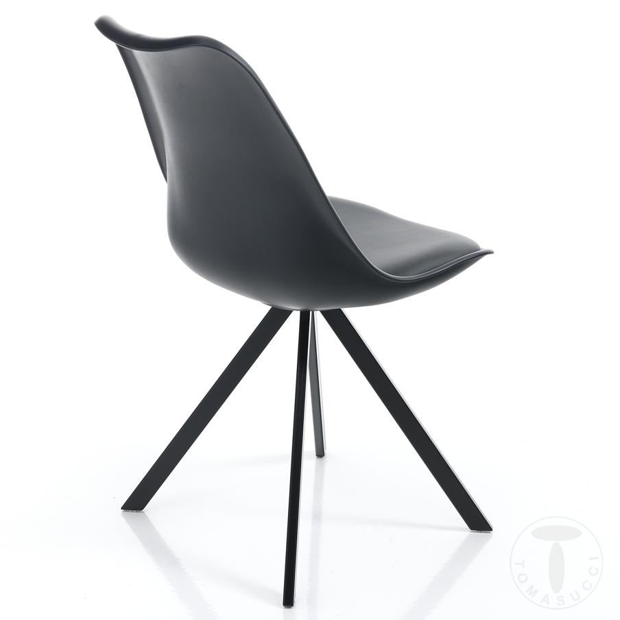 Tomasucci sedia KIKI SLIM - BLACK Promozione