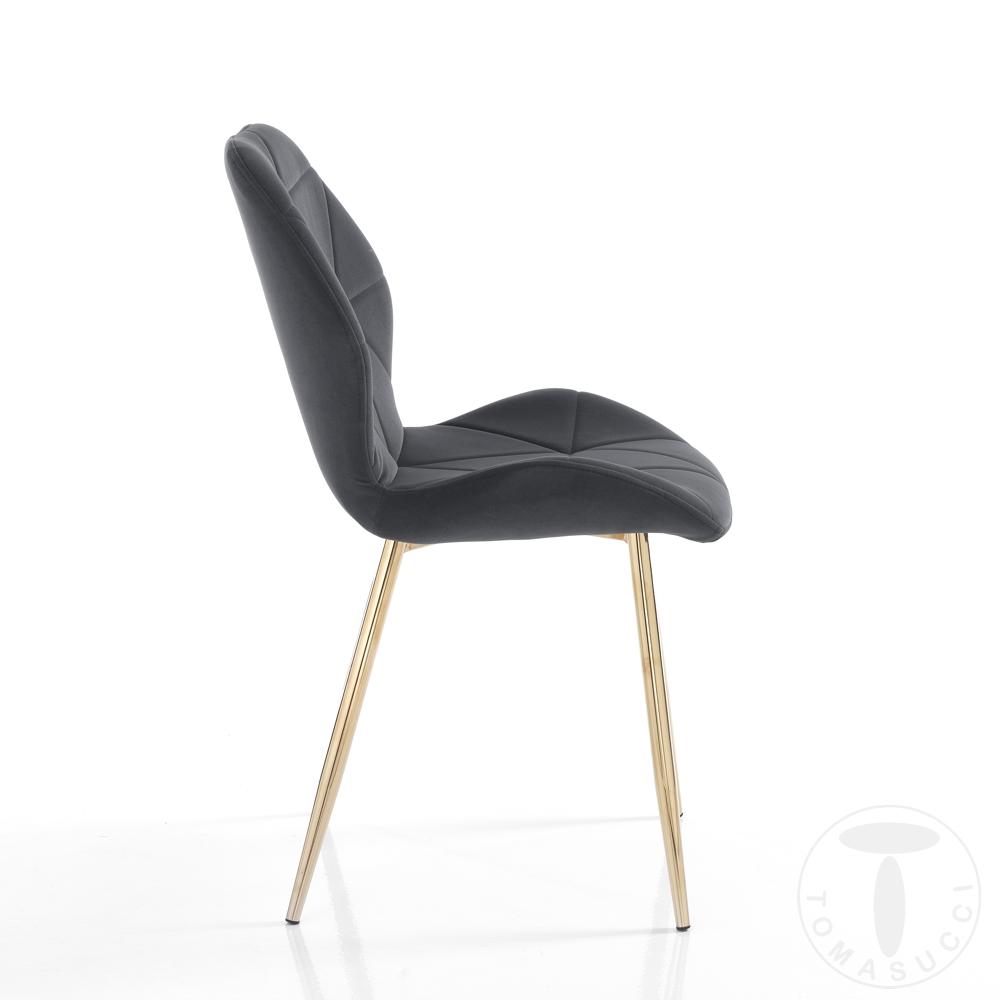 Tomasucci sedia NEW KEMY GOLD-GREY Convenienza