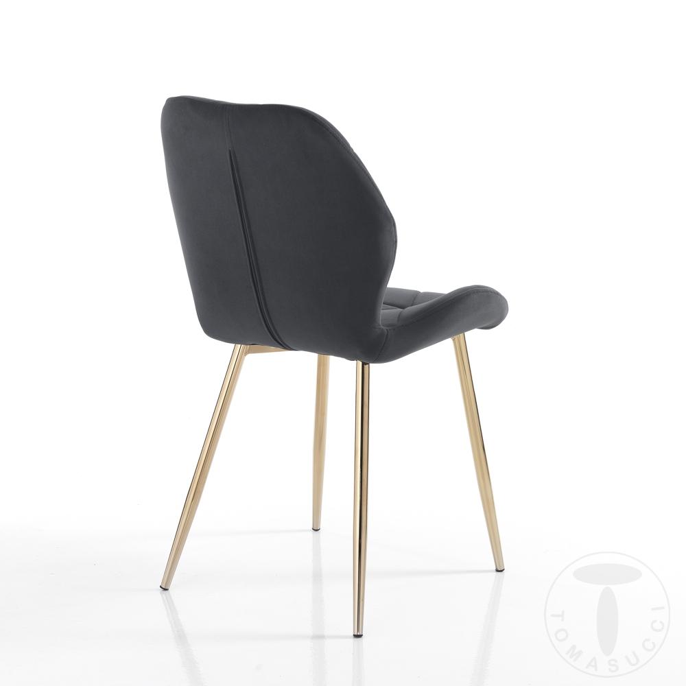 Tomasucci sedia NEW KEMY GOLD-GREY Convenienza