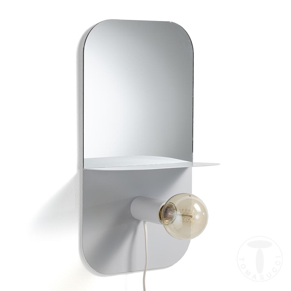 Tomasucci Lampada / mensola / specchio / comodino MAGIC SHELF WHITE Presa