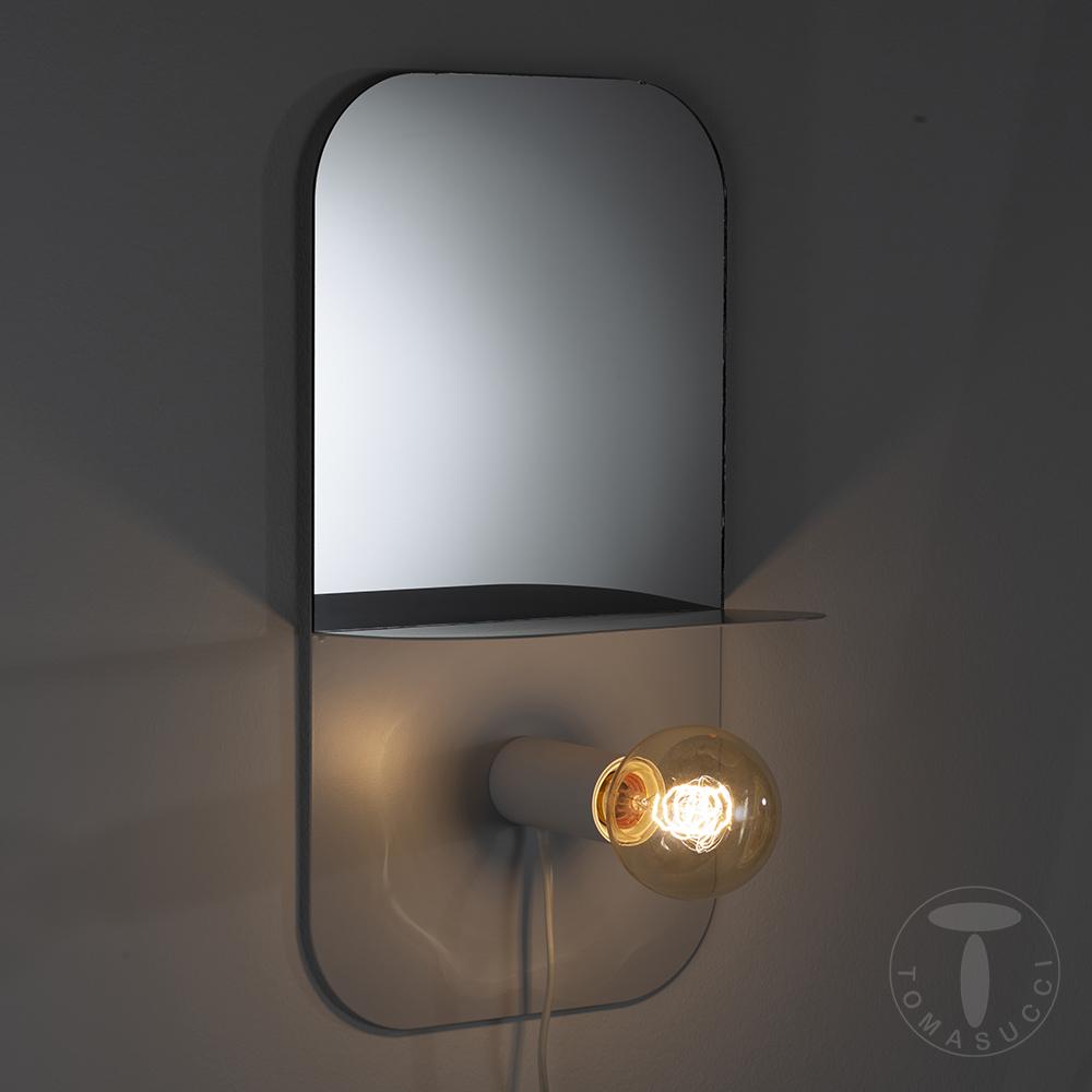 Tomasucci Lampada / mensola / specchio / comodino MAGIC SHELF WHITE Presa