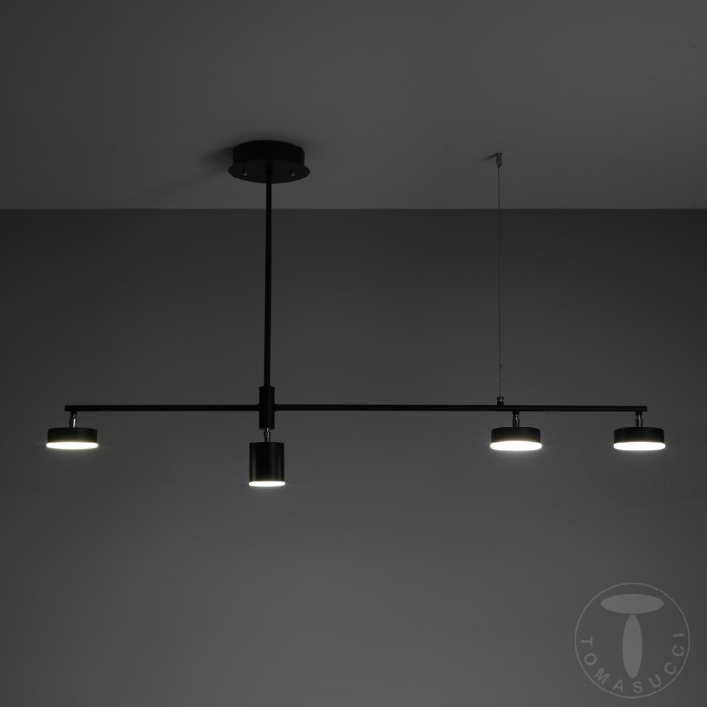 Tomasucci Lampadario DOMINO BLACK In Linea