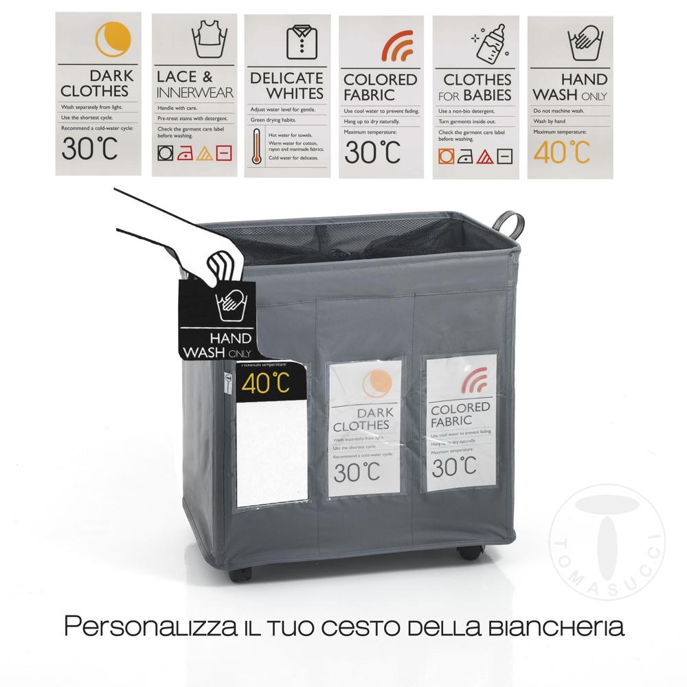 Tomasucci cesto porta biancheria LAUNDRY-B X3 Nuovo