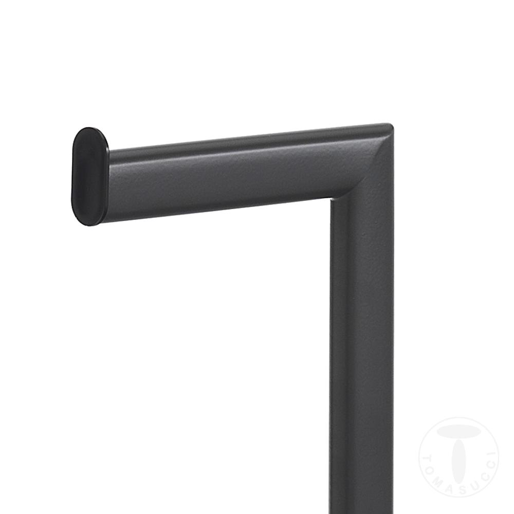 Tomasucci colonna porta spazzolino e porta carta igienica JANNY BLACK Qualità