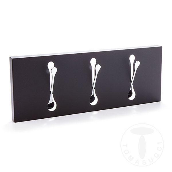 Tomasucci appendiabiti da parete BIN 3 BLACK Promozione