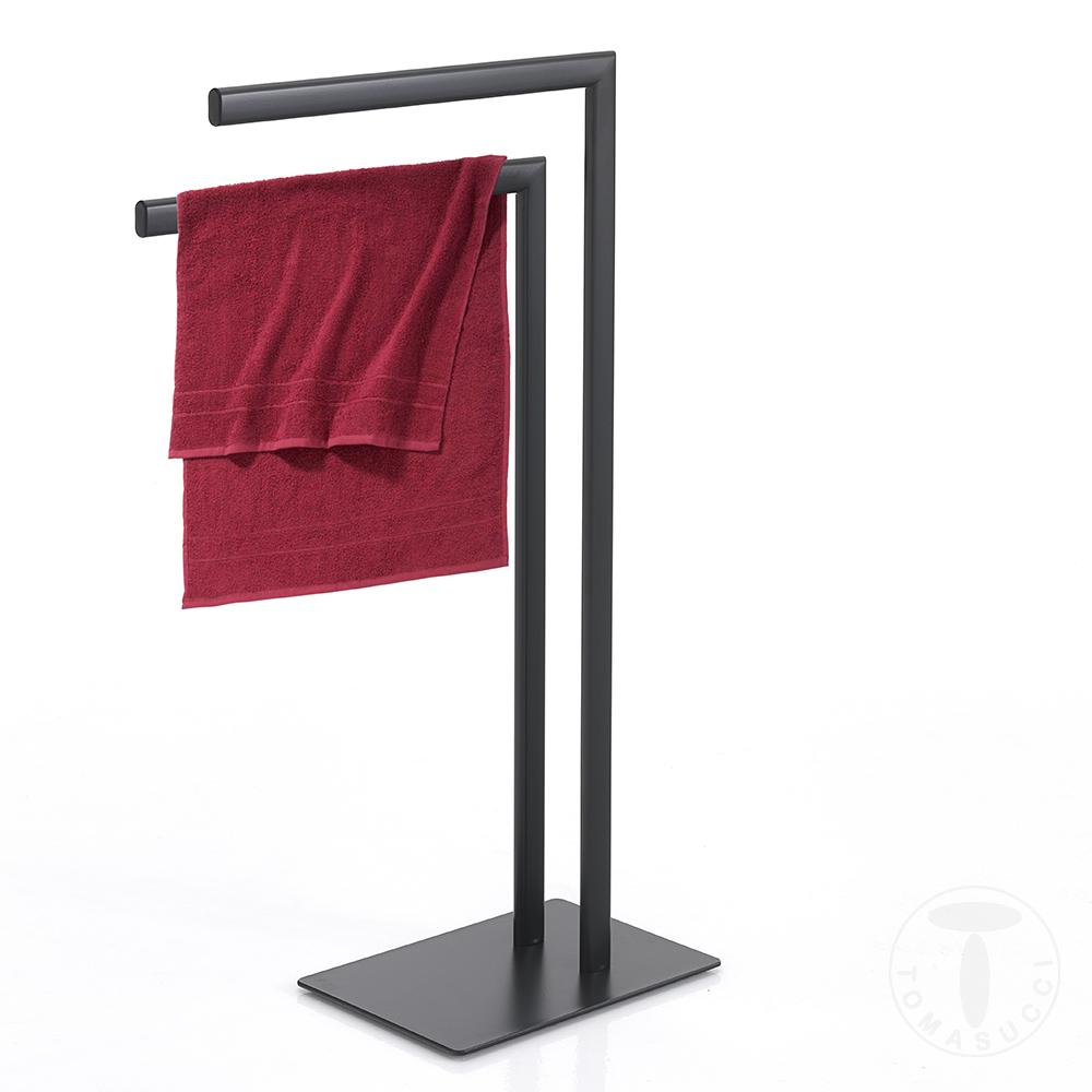 Tomasucci colonna porta asciugamani JANNY BLACK Pezzi Unici