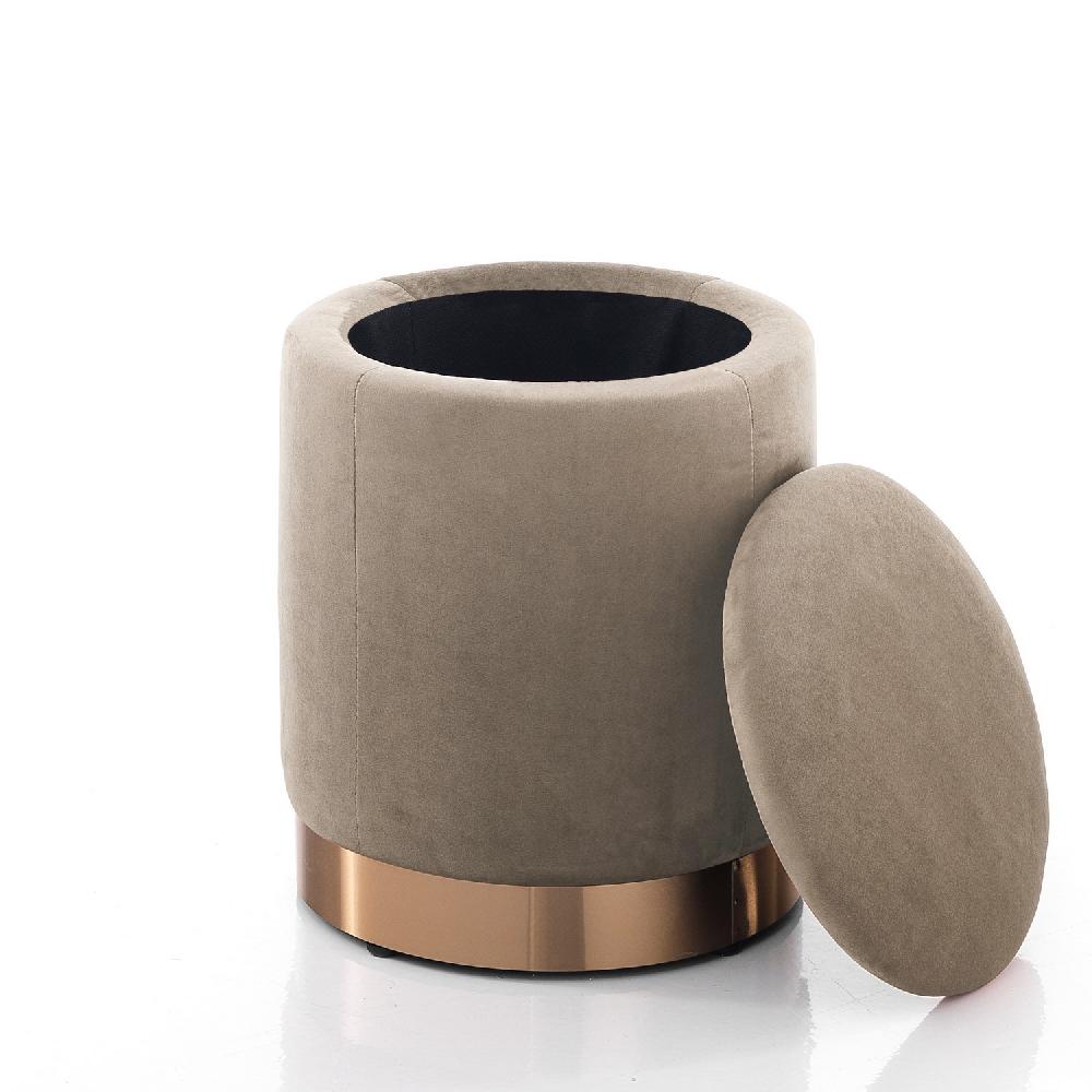Tomasucci POUF CON.RE "DIDO POWDER TAUPE" Nuova