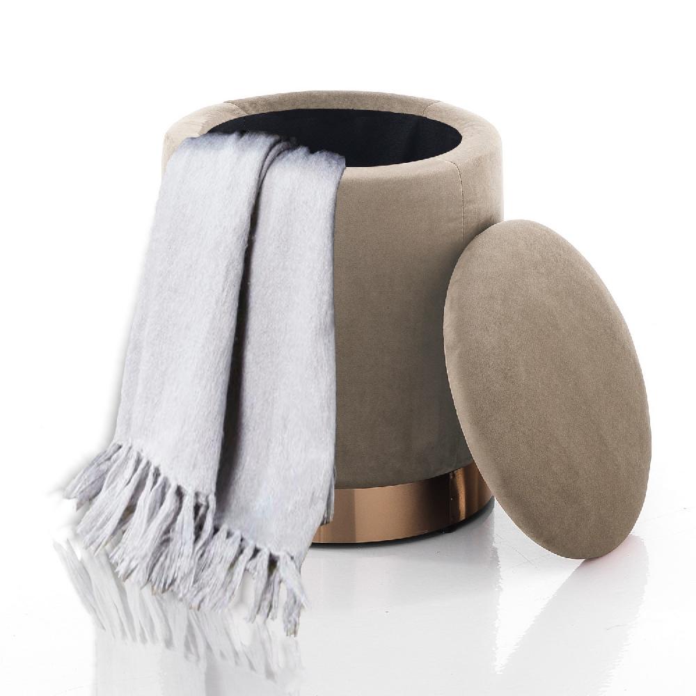 Tomasucci POUF CON.RE "DIDO POWDER TAUPE" Nuova