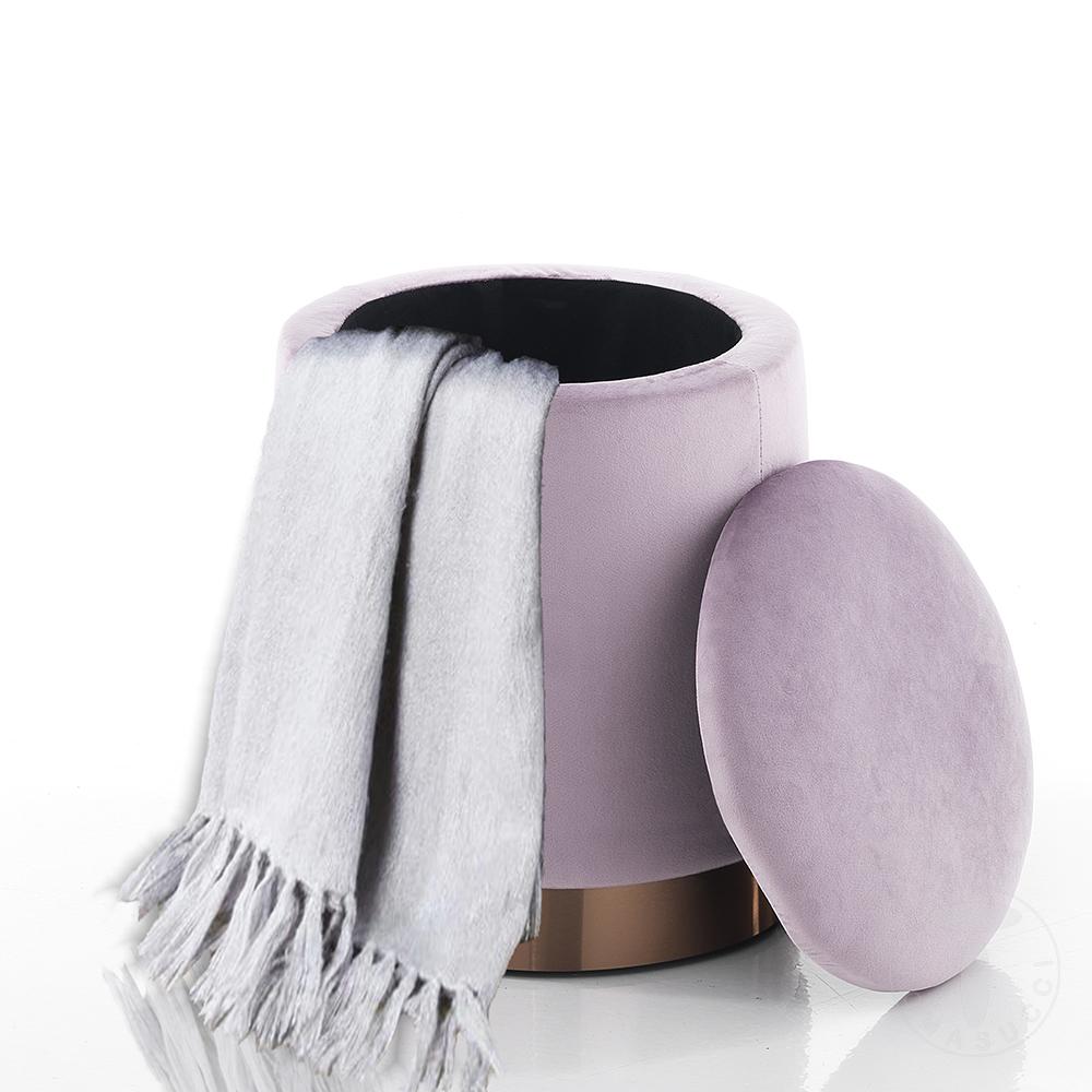 Tomasucci Pouf imbottito contenitore DIDO PINK In Linea