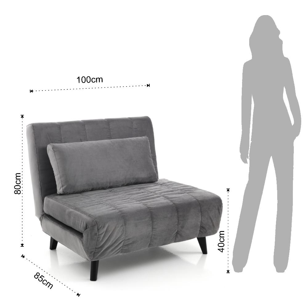 Tomasucci poltrona / letto YOLE GREY Nuovo