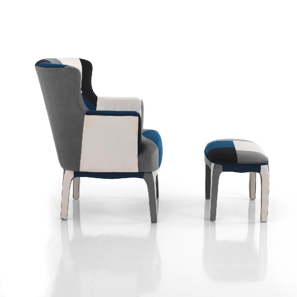 Tomasucci poltrona + pouf KALEIDOS-E BLUE Economico