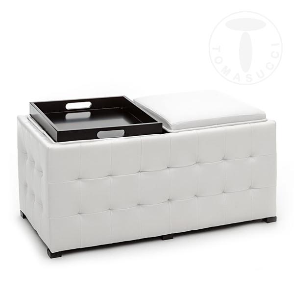 Tomasucci doppio pouf DIZZY WHITE Qualità