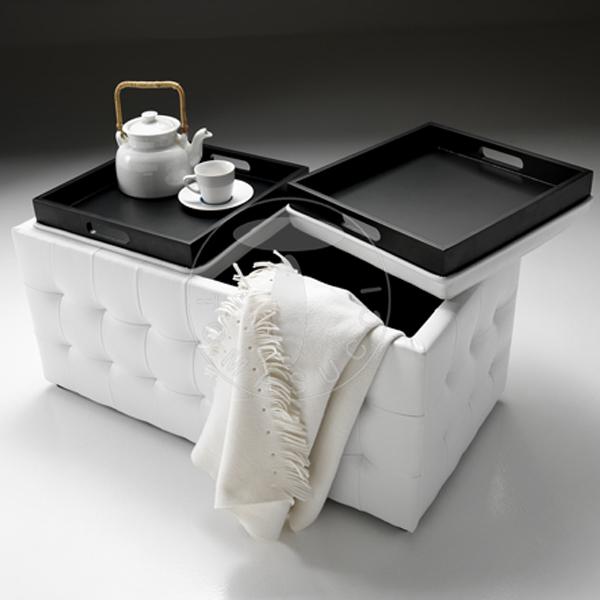 Tomasucci doppio pouf DIZZY WHITE Qualità