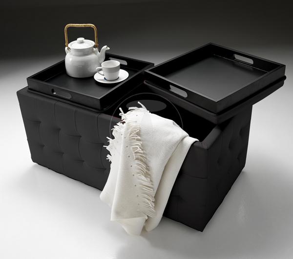 Tomasucci doppio pouf DIZZY BLACK Promozione