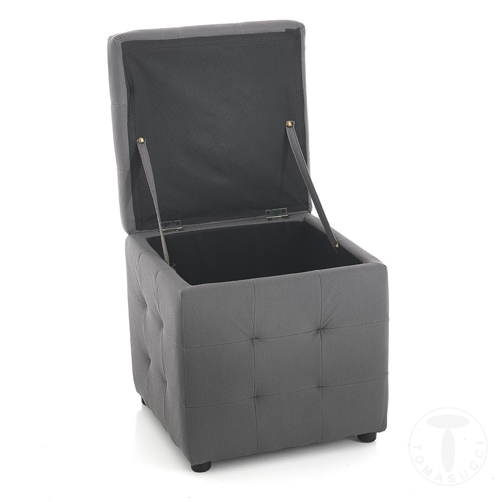 Tomasucci Pouf contenitore DADO DARK GREY Pezzi Unici