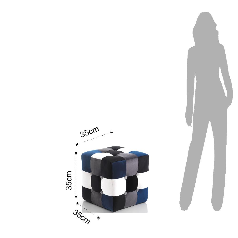 Tomasucci pouf KALEIDOS BLUE Soddisfazione Garantita