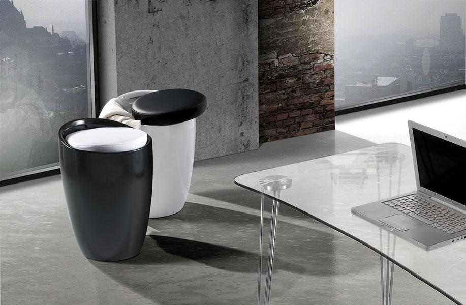 Tomasucci pouf contenitore PILLOW BLACK Negozi Online