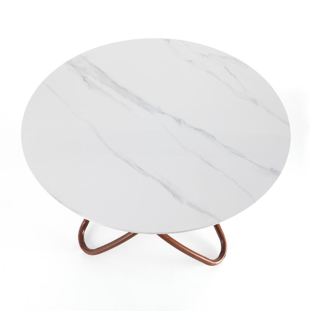 Tomasucci Tavolo HULA HOOP WOOD - WHITE MARBLE Italia