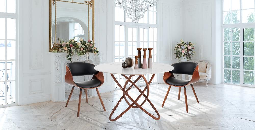 Tomasucci Tavolo HULA HOOP WOOD - WHITE MARBLE Italia