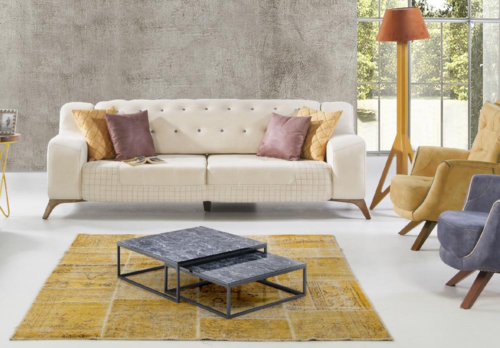 Tomasucci Set 2 tavolini THIN-Q BLACK MARBLE Pezzi Unici
