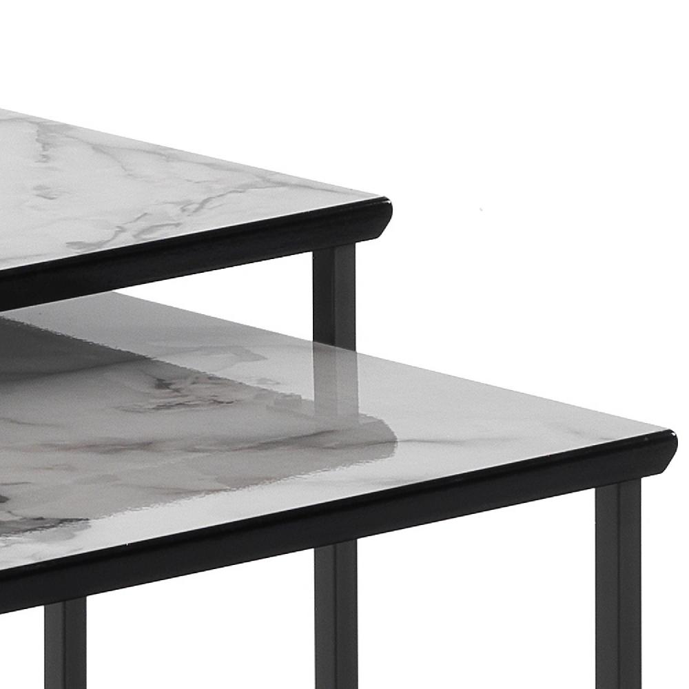 Tomasucci Set 2 tavolini THIN WHITE MARBLE Negozi Online